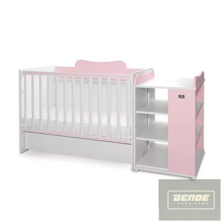 Lorelli Multi kombi ágy 190x72 - White Orchid Orchid Pink