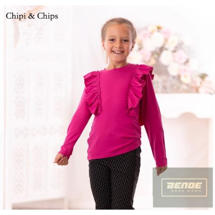 Chipi&Chips fodros felső-sötétpink